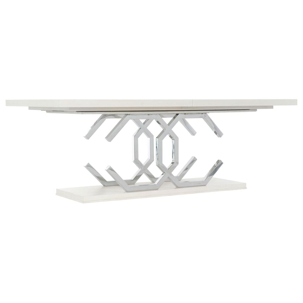 Bernhardt Silhouette Dining Table in Eggshell and Stainless Steel, , large