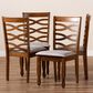 Baxton Studio Elijah Side Chair in Walnut Brown (Set of 4), , large