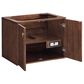 James Martin Vanities Amberly 30" Single Bathroom Vanity in Mid-Century Walnut with Single Hole 3 cm White Zeus Quartz Top and Rectangular Sink, , large