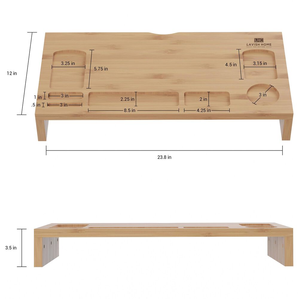 Timberlake Monitor Riser in Natural &#40;Set of 2&#41;, , large
