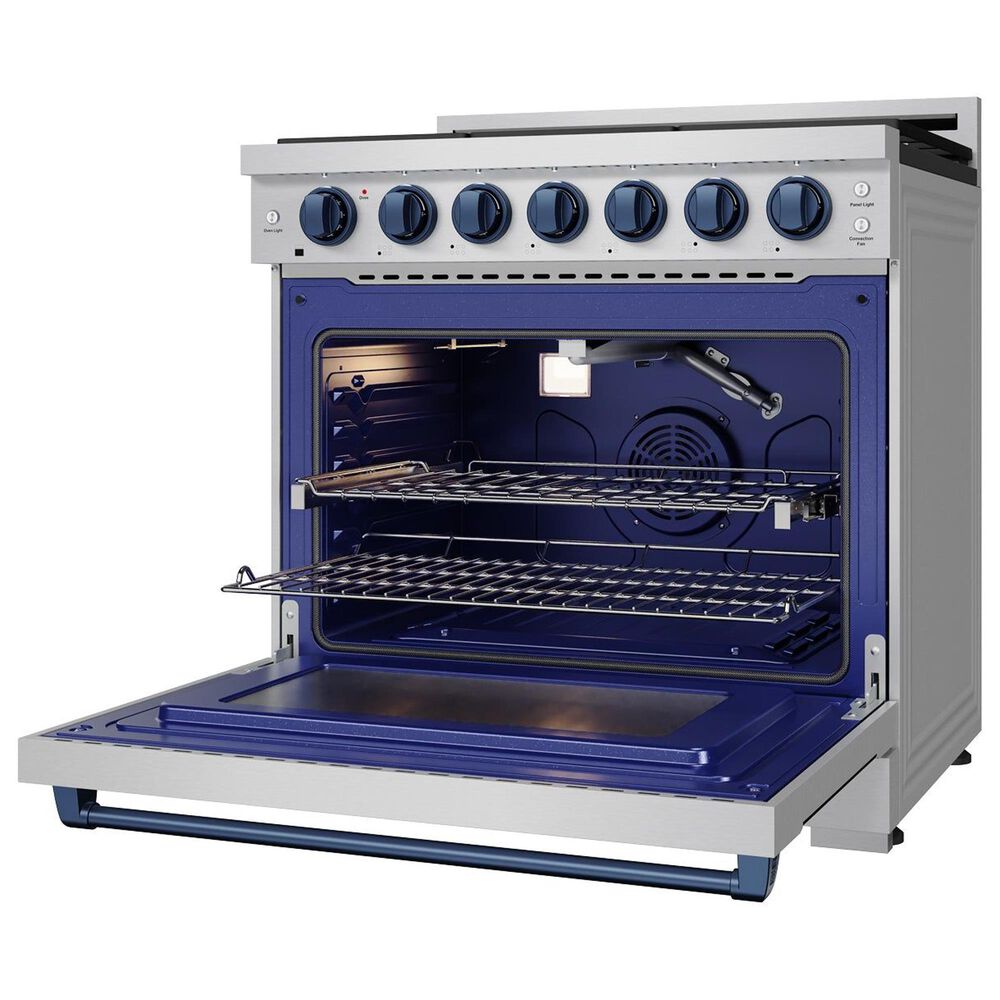 Thor Kitchen Gordon Ramsay 6 Cu. Ft. Professional Gas Range with Blue Handle Kit in Stainless Steel, , large