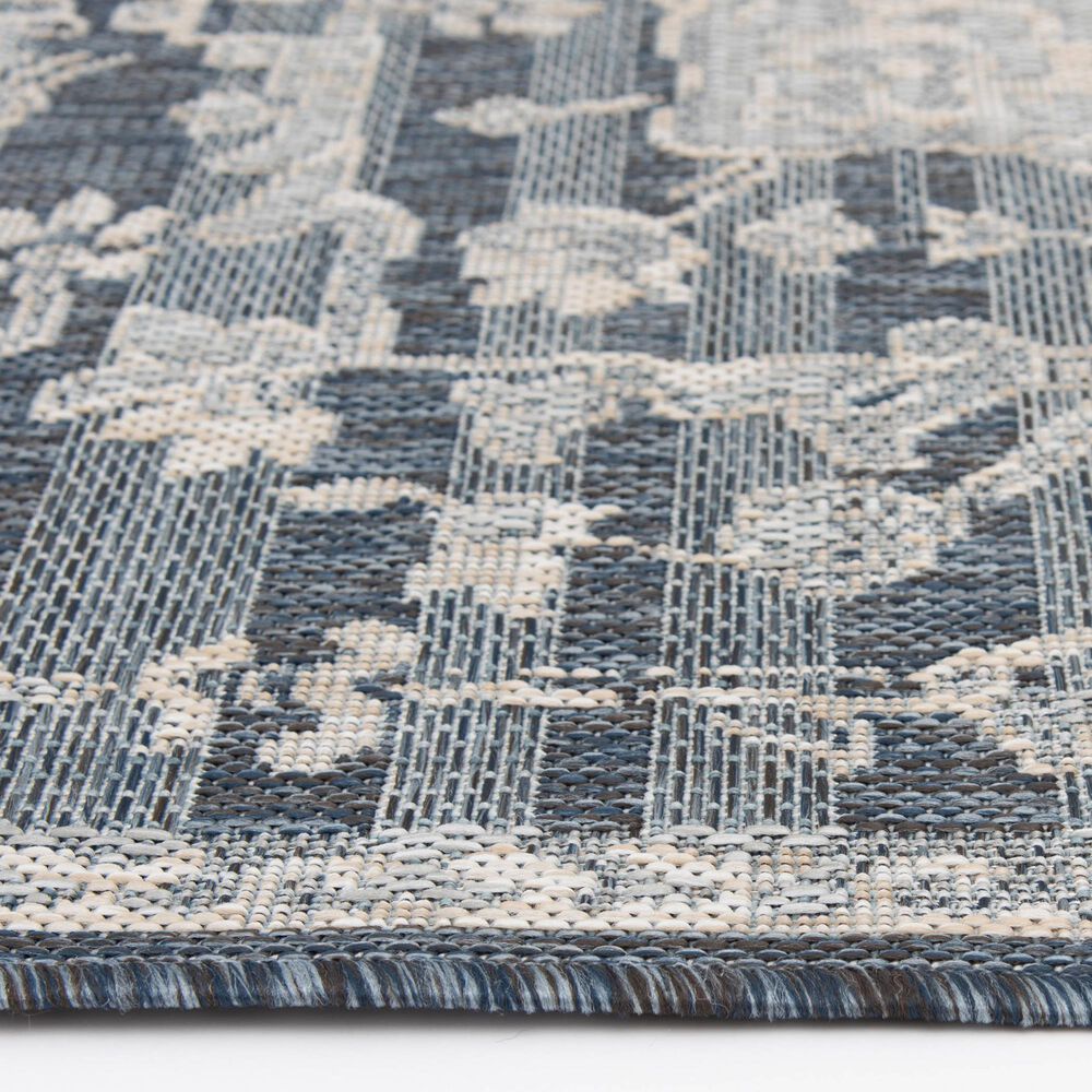 Central Oriental Melbourne Davante 5&#39; x 7&#39; Lagoon and Vanilla Area Rug, , large