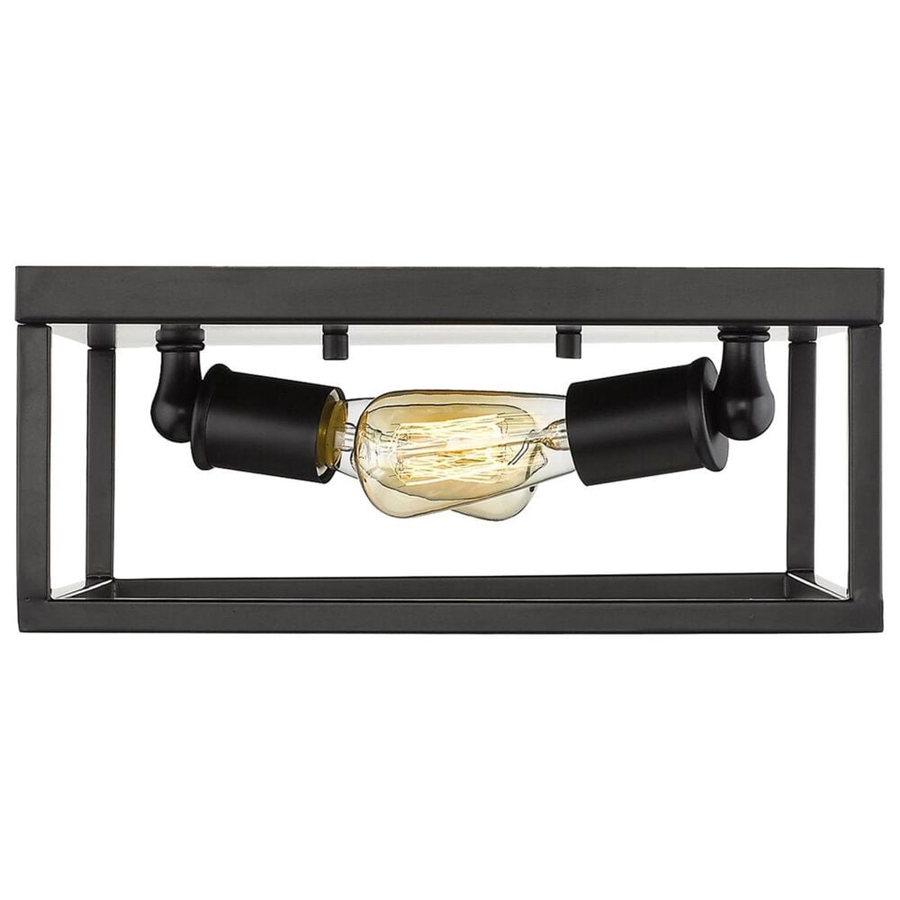 Golden Lighting Wesson Flush Mount in Black, , large