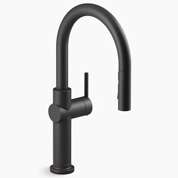 Kohler Crue Pull-Down Kitchen Sink Faucet in Matte Black, , large