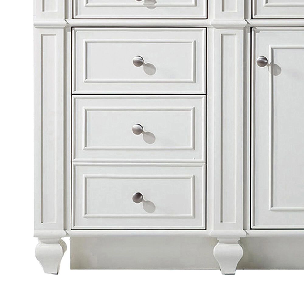 James Martin Vanities Bristol 60" Single Bathroom Vanity in Bright White with 3 cm Parisien Bleu Quartz Top and Rectangular Sink, , large