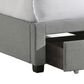 Intercon Twin Upholstered Storage Bed in Gray, , large