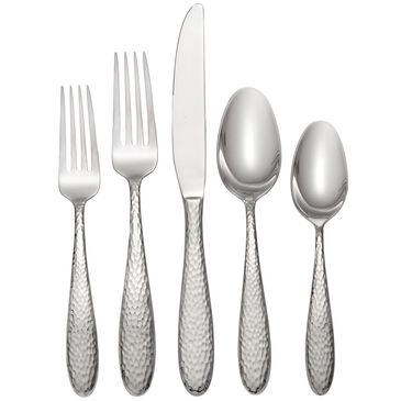 Oneida Reyna 45 Piece Everyday Flatware Set in Stainless Steel, Service for 8, , large