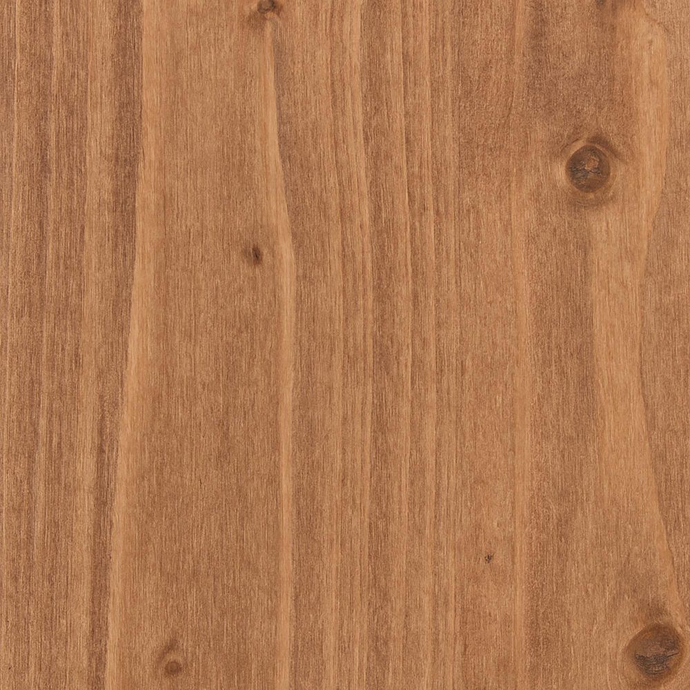 Linon Home Decor Adler X-Base Dining Table with Glass Top in Natural and Clear - Table Only, , large