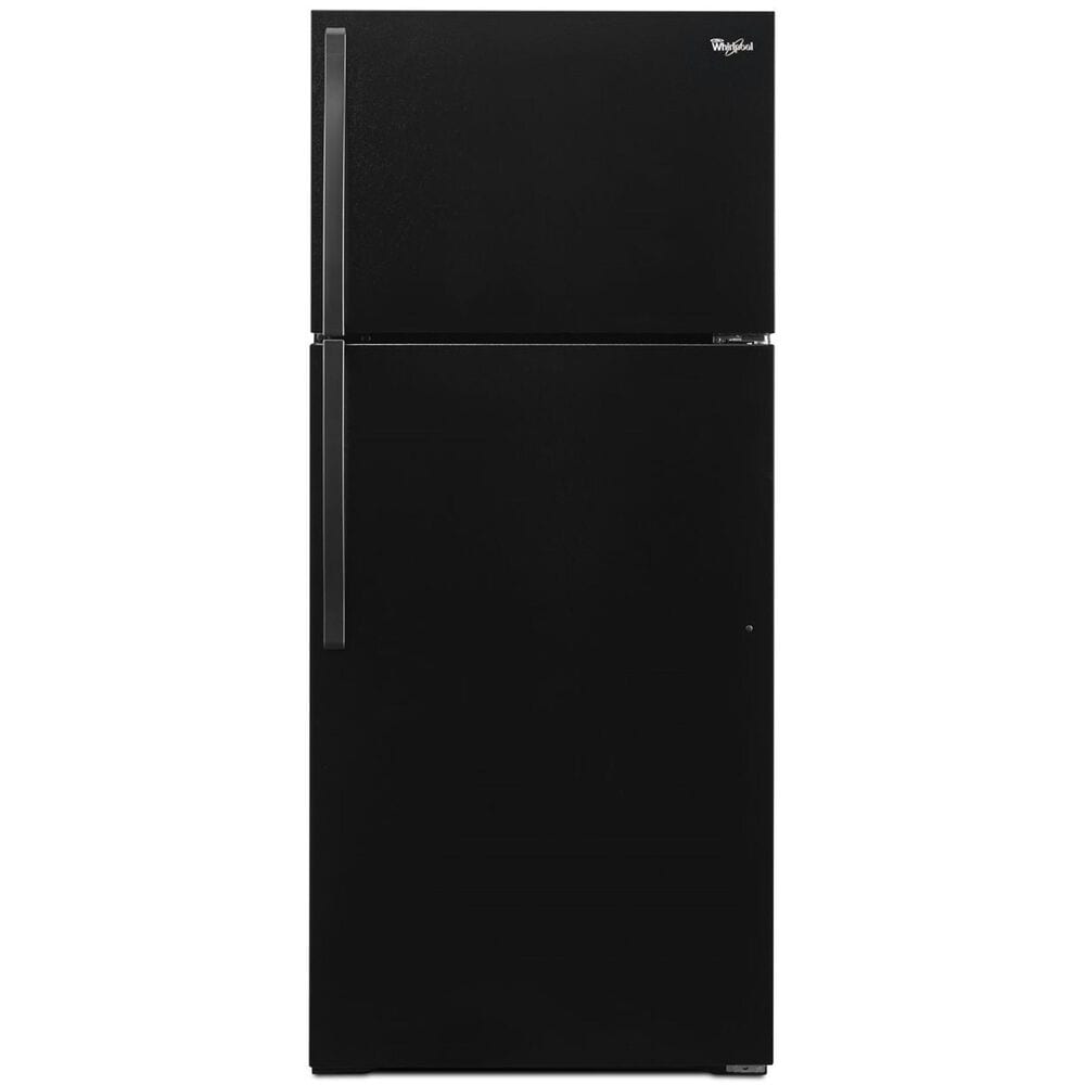 Whirlpool 28" Wide 14 Cu. Ft. Top Freezer Refrigerator in Black, , large