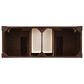 James Martin Vanities Brookfield 60" Double Bathroom Vanity in Burnished Mahogany with 3 cm Lime Delight Quartz Top and Rectangular Sinks, , large