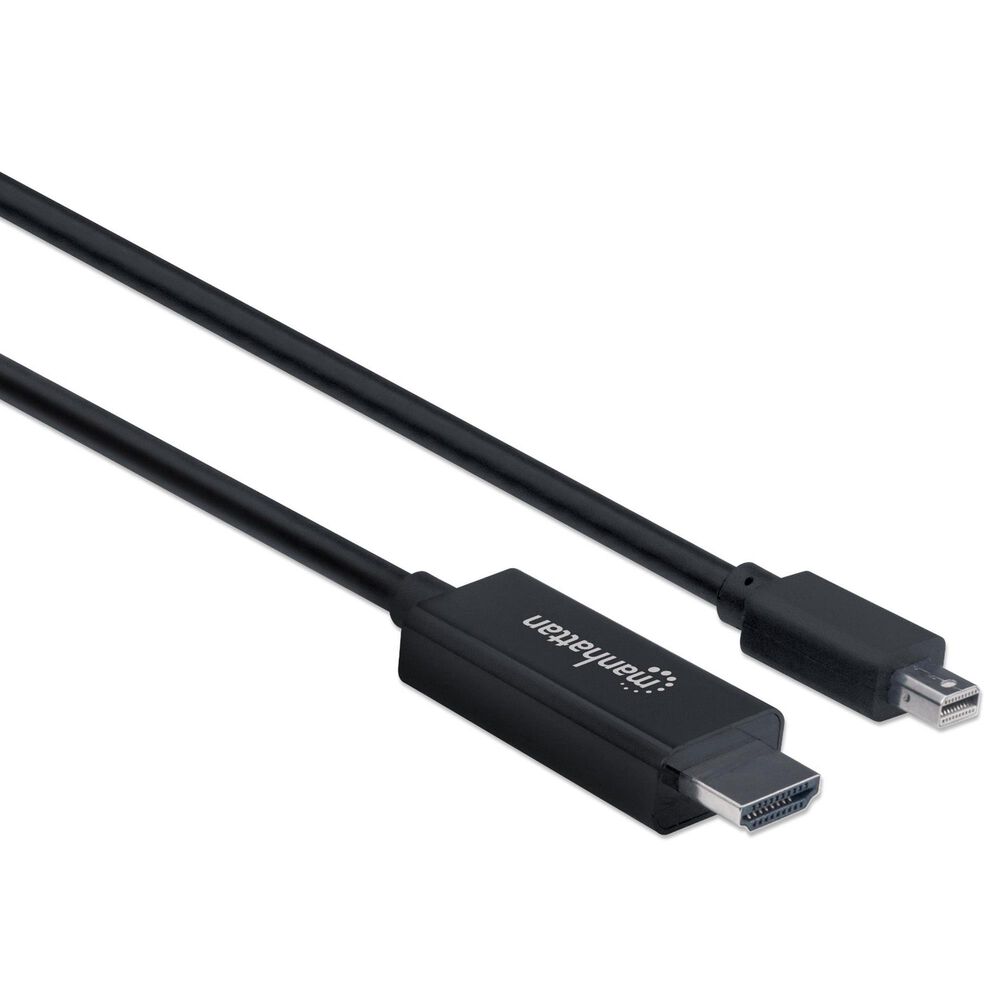 Manhattan 6" 4K Mini DisplayPort to HDMI Cable in Black, , large