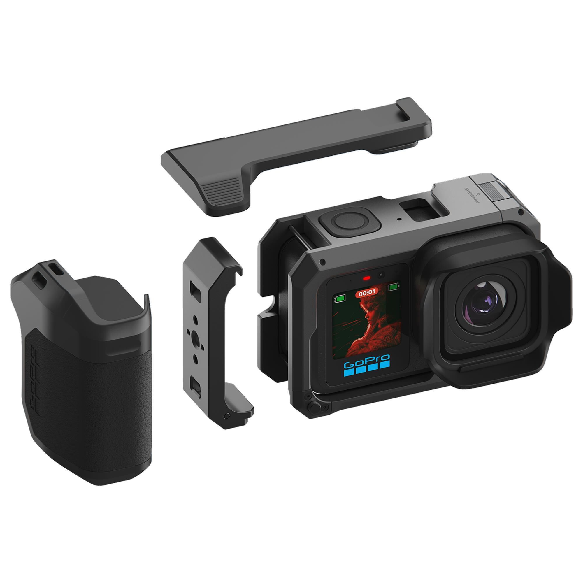 GoPro Mission 1 Pro Cinematic Action Camera with Grip in Black