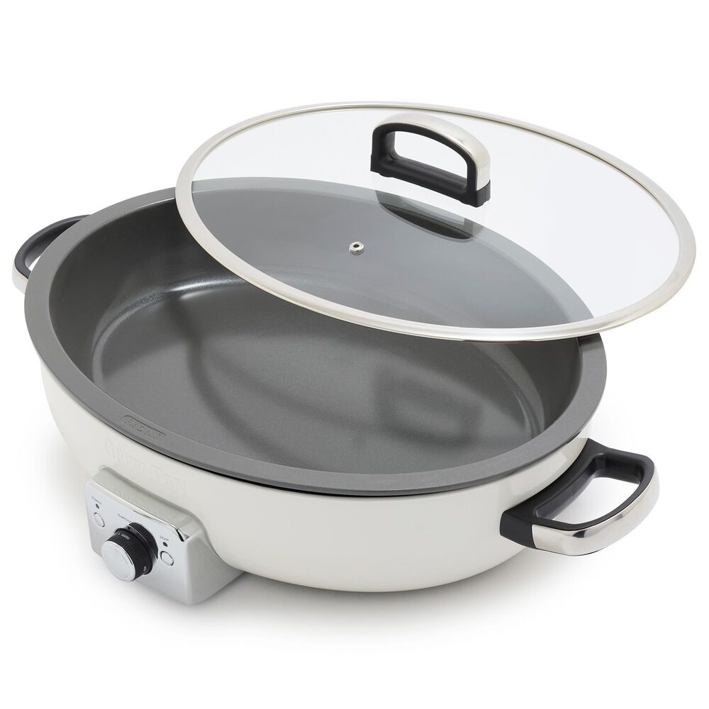Green Pan Elite 21" Oval Electric Skillet in Cloud Cream, , large