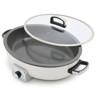 Green Pan Elite 21" Oval Electric Skillet in Cloud Cream, , large
