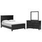 Ashley Lanolee 3-Piece Queen Bedroom Set in Black, , large