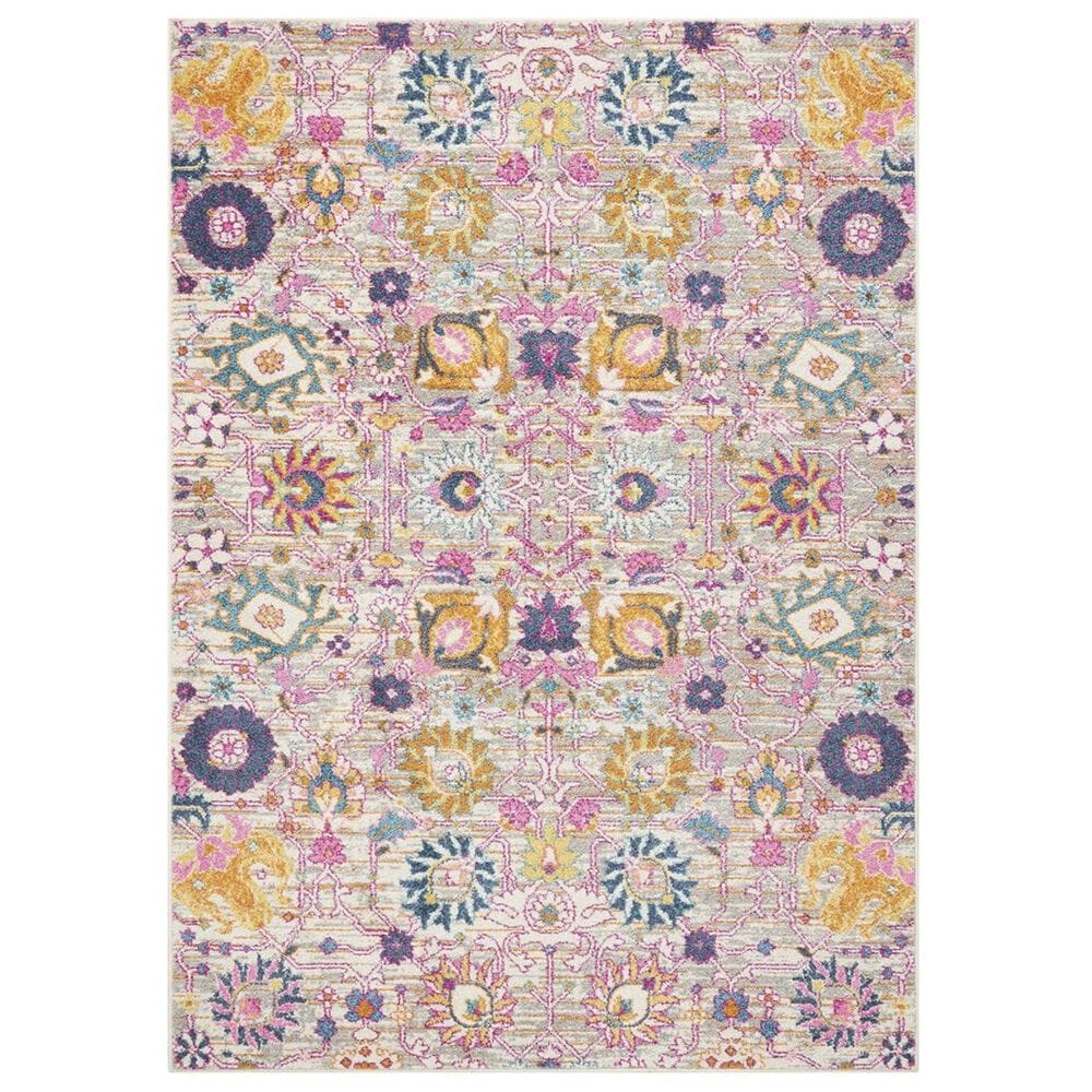 Nourison Passion PSN01 8&#39; x 10&#39; Silver Area Rug, , large