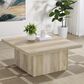 Pacific Landing Devar Square Coffee Table in Distressed Pine, , large