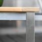 Three Birds Casual Avanti Patio Side Table in Golden Brown and Stainless Steel, , large