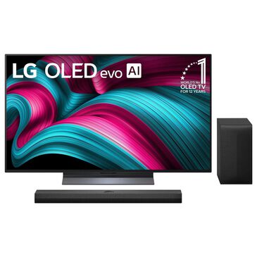 LG 65" Class C5 Series 4K OLED evo AI - Smart TV with 3.1.1 Channel Soundbar System in Black, , large