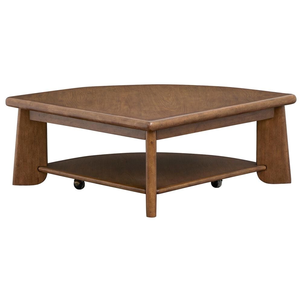 Nicolette Home Tanner Lift Top Cocktail Table with Casters in Tawny Brown, , large