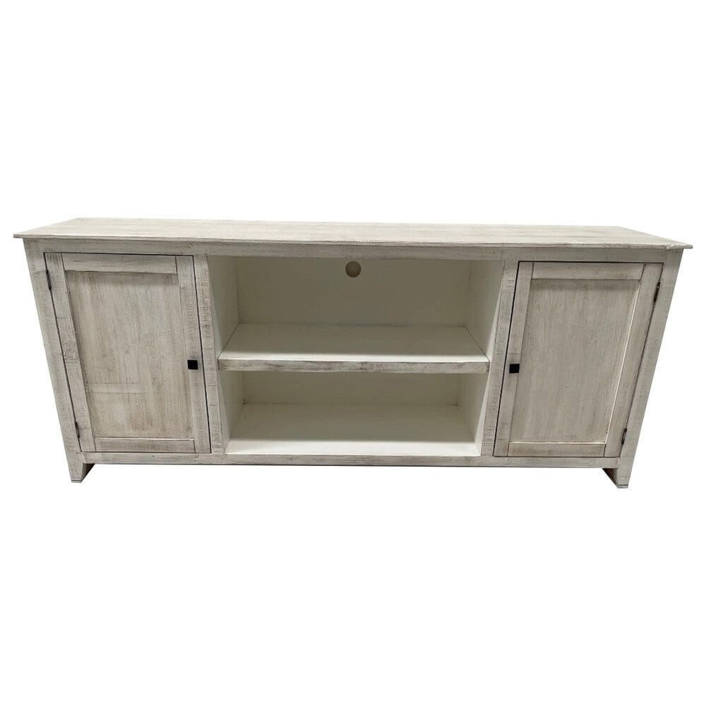 AllWood Furnishings Dandy 68"Entertainment Console in White Wheat, , large