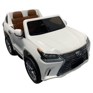 Best Ride On Cars Lexus 12v LX-570 in White with Leather Seats, , large