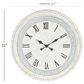 Maple and Jade 22" Wall Clock in White, , large