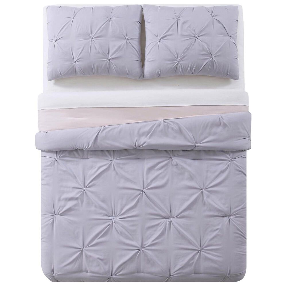 Pem America My World Kids 2-Piece Twin XL Pleated Duvet Set in Lavender and Blush, , large