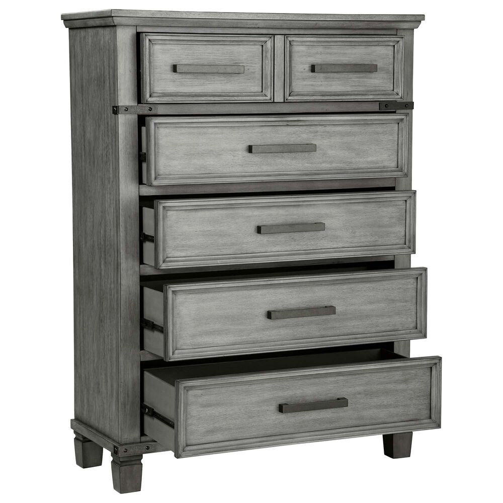 Ashley Russelyn 5 Drawer Chest in Gray, , large