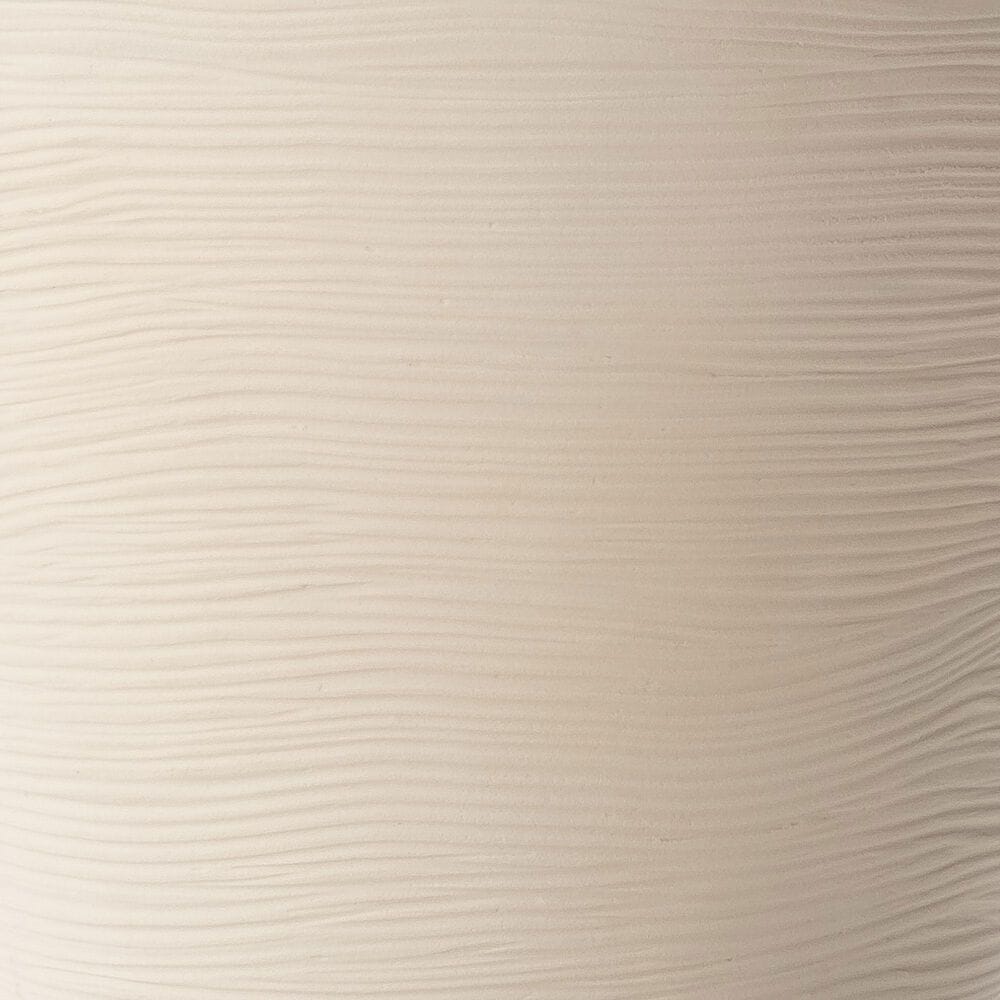 Alfresco Home Shabby Round Patio Planter in Pearl White, , large
