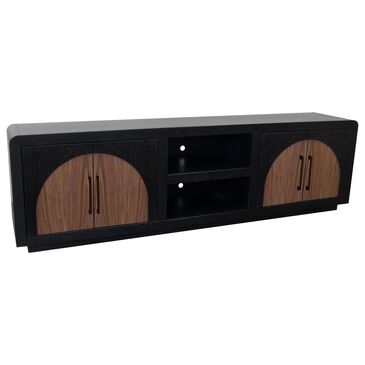 Legends Home Eclipse 92" TV Stand in Clove and Natural Walnut, , large