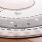 Safavieh Carousel CRK154 6"7" Round Pink and Ivory Kids  Area  Rug, , large