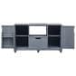 HOMLUX 67" Outdoor Kitchen Island with Stainless Steel Top in Grey, , large