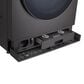 LG 5.8 Cu. Ft. Smart Front Load Washer and 9 Cu. Ft. Smart Electric Dryer Laundry Pair in Brushed Black Steel, , large