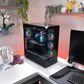 iBUYPOWER Element Gaming Desktop PC | AMD Ryzen 7 9850X3D - 32GB RAM - AMD Radeon RX 9070XT Graphics - 1TB SSD in Black, , large