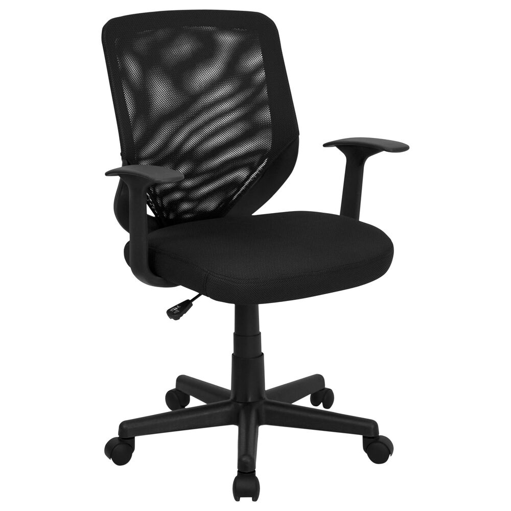 Flash Furniture Swivel Task Chair in Black, , large