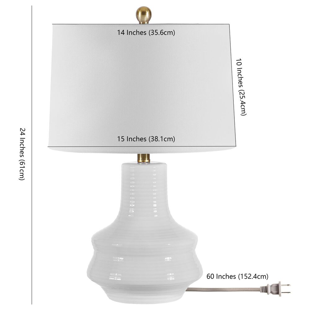 Safavieh Genra Table Lamp in Ivory, , large