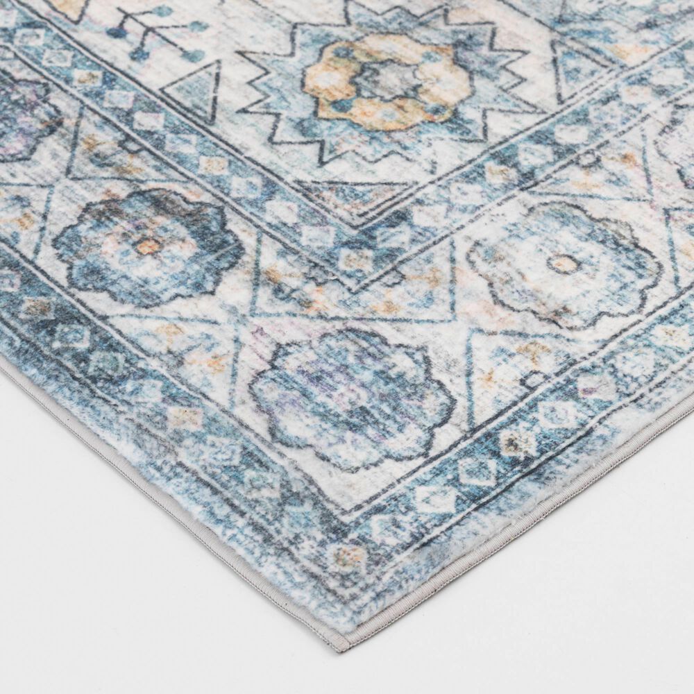 Central Oriental Trisha Yearwood Belmont Daken 5&#39; x 7&#39; Blue and Ivory Area Rug, , large