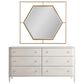 Furniture Worldwide Love Joy Bliss 4 Piece Queen Bedroom Set in Alabaster and Soft Gold, , large
