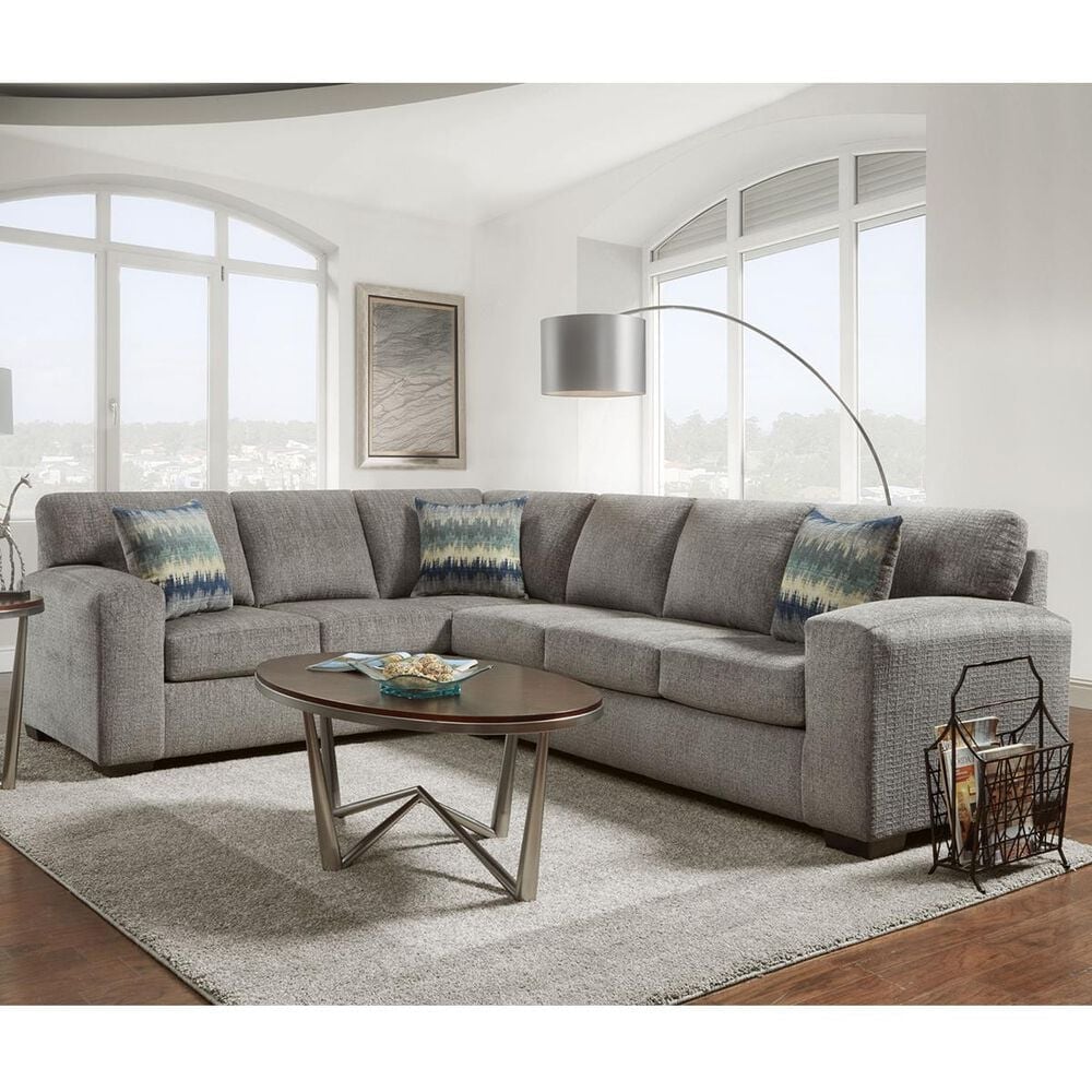 Arapahoe Home 2-Piece Stationary Right Facing L-Shaped Sectional in Silverton Pewter, , large