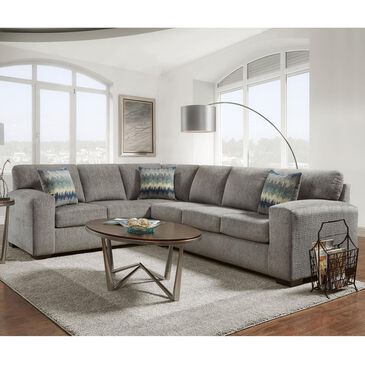 Arapahoe Home 2-Piece Stationary Right Facing L-Shaped Sectional in Silverton Pewter, , large
