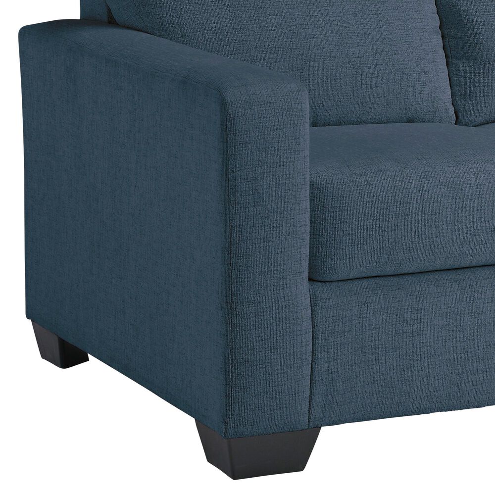 Ashley Rannis Stationary Full Sofa Sleeper in Navy, , large