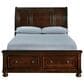 Ashley Porter Queen Sleigh Storage Bed in Rustic Brown, , large