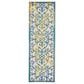 Nourison Aloha 2"3" x 8" Ivory and Blue Indoor/Outdoor Runner, , large