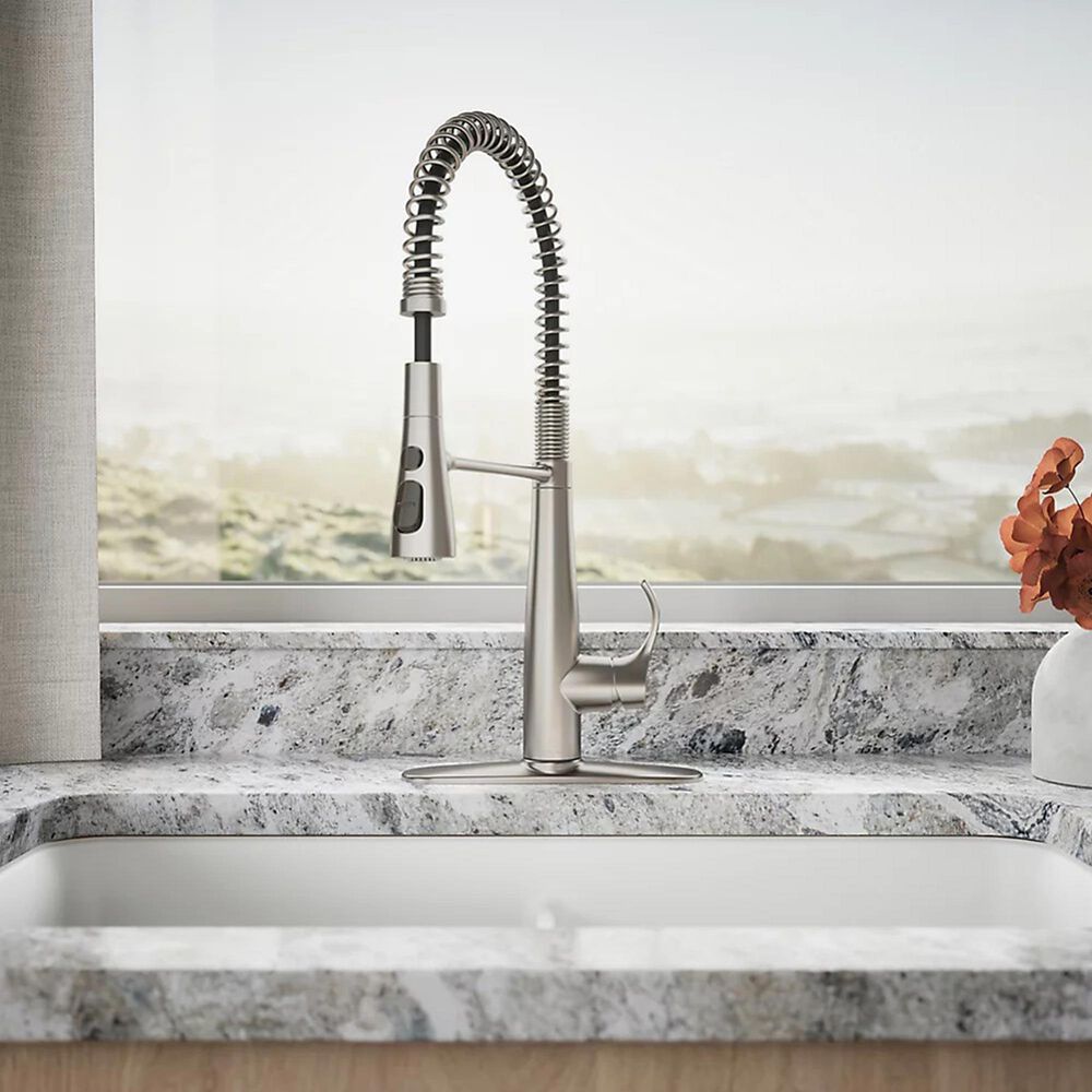 Kohler Simplice Semi-Professional Kitchen Sink Faucet in Vibrant Stainless, , large