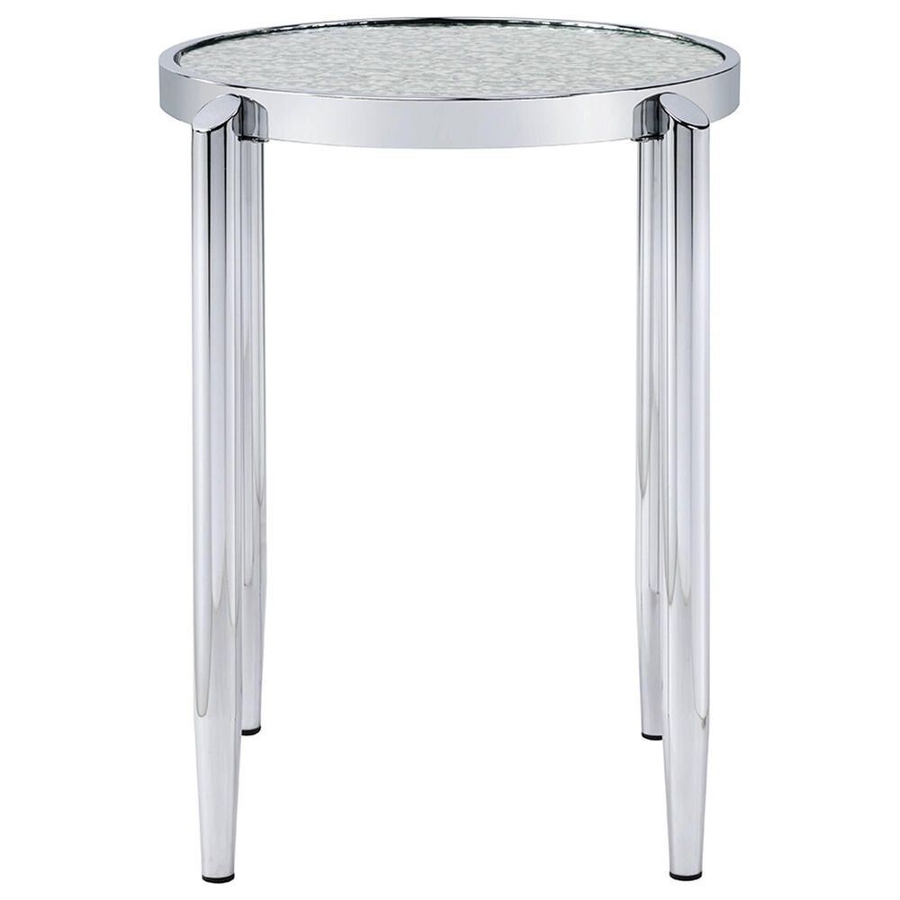 HOMLUX Abbe End Table in Chrome, , large