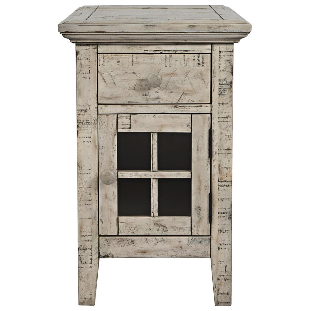Waltham Rustic Ss Power Chairside Table In Scrimshaw Nebraska Furniture Mart Waltham Rustic Ss Power Chairside, White Chairside Table With Power