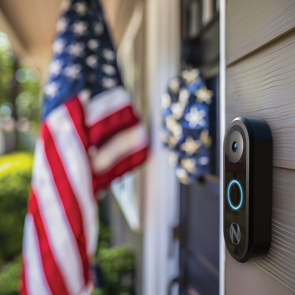 Night Owl 1080p Video Doorbell - Wired - Black, , large
