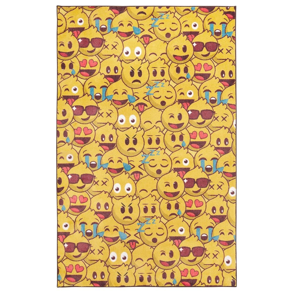 Karastan Prismatic Z0432 A432 3"4" x 5" Canary Kids Area Rug, , large