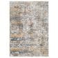 Surya Presidential Blue, Orange, Saffron, Ice Blue, Dusty Sage, Charcoal, Ivory, Wheat, Light Olive and Gray 11"6" x 15"6" Area Rug, , large